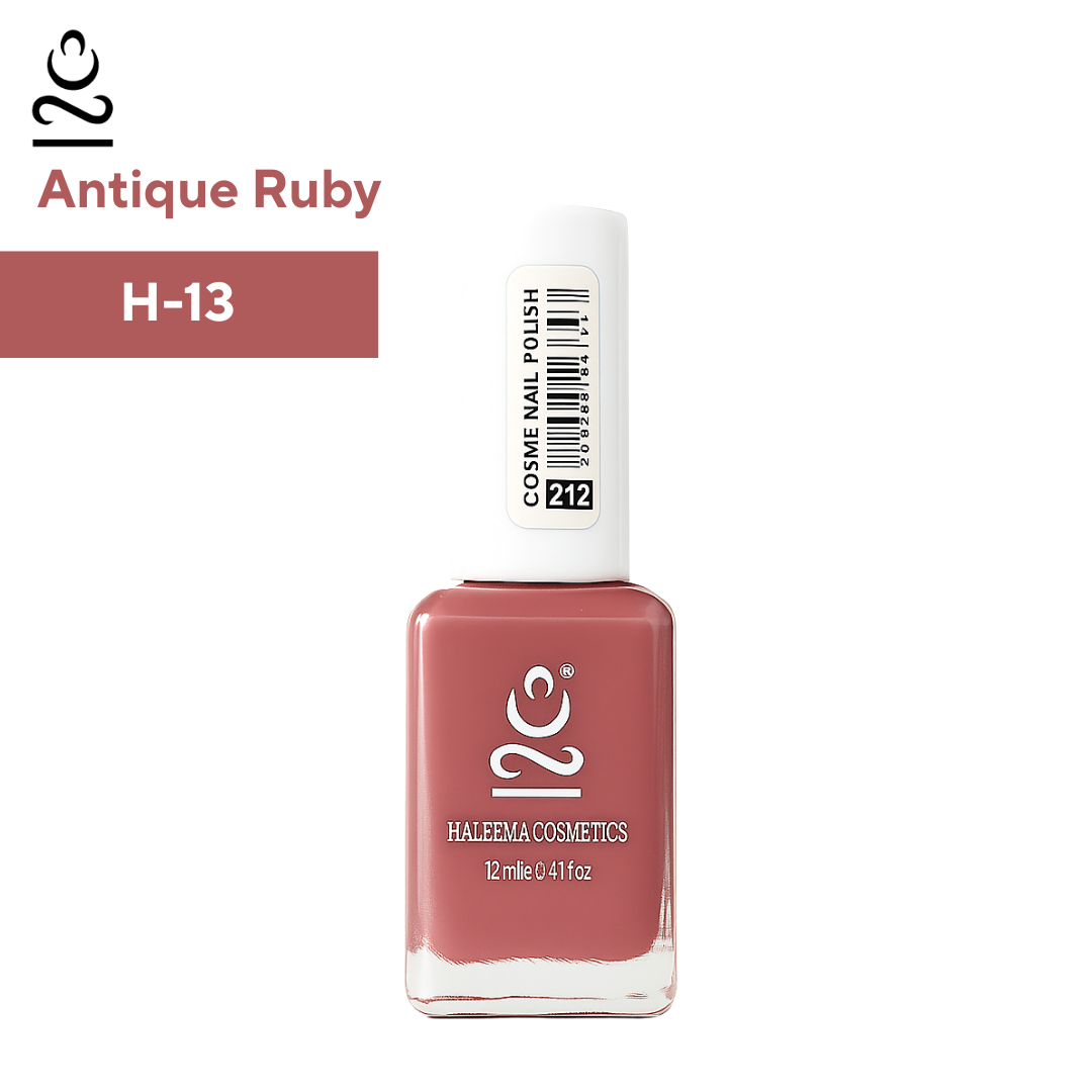 Haleema Cosmetics Nail Polish – Antique Ruby (H-13)
