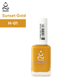 Haleema Cosmetics Nail Polish – Sunset Gold (H-01)