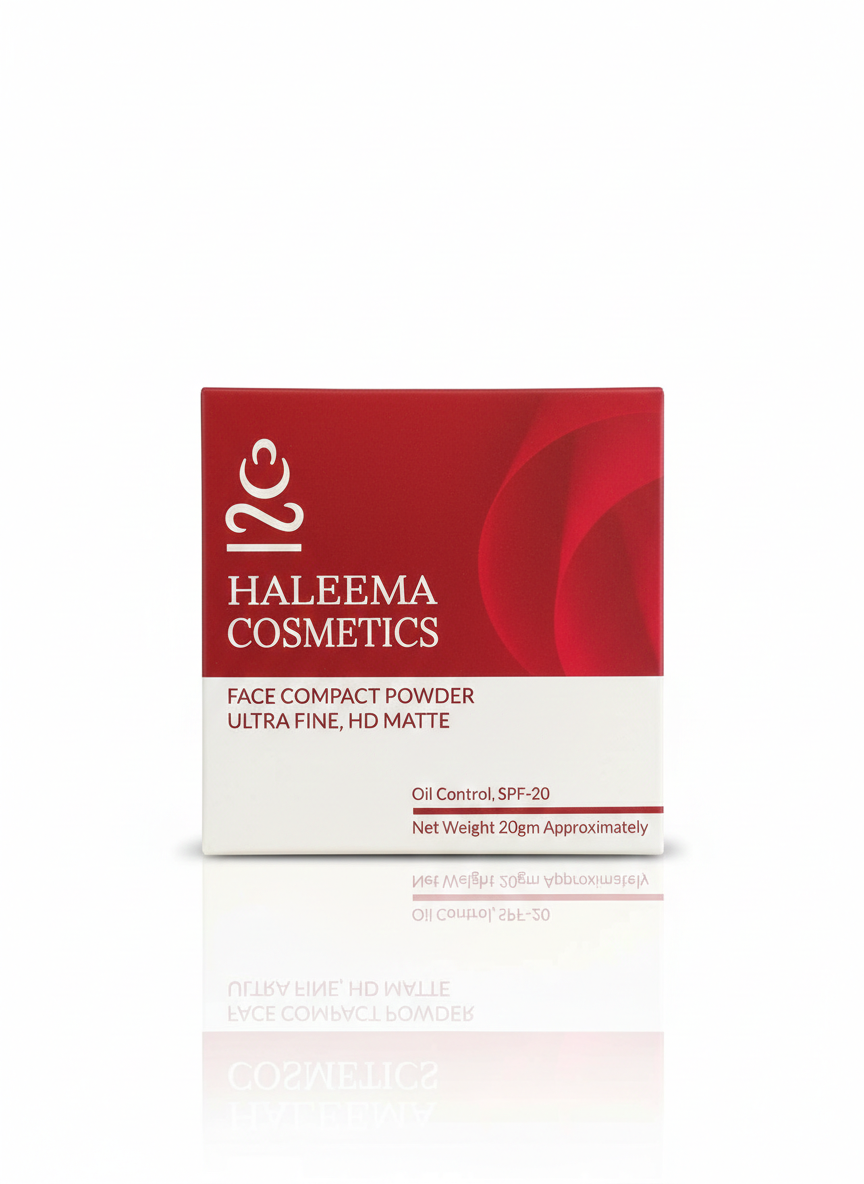 Haleema Cosmetics Ultra Fine HD Matte Compact Powder – 20g